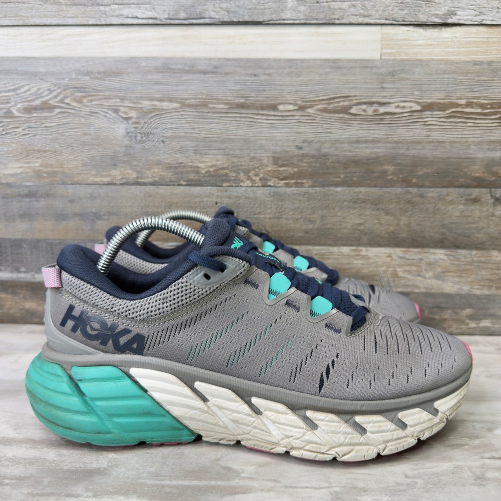 Hoka One One Gaviota 3 Women Size 10 Running Shoes Stability Gray 1113521 SOSP